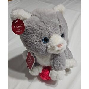 Hallmark Pet n Play Kitten Plush‎ Interactive Stuffed Animal Purr & Vibrate